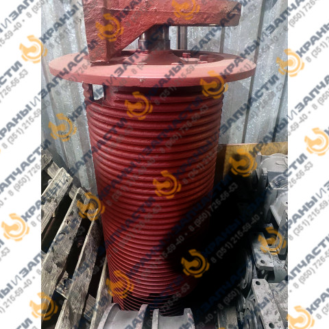 Барабан грузовой лебедки крана башенного КБ-405 заказать по оптовой цене с доставкой по всей России и СНГ