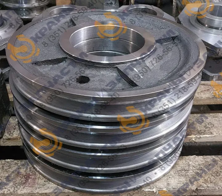 Канатный блок (каток) d ручья 260/320мм 1852.5432-1 (верхний блок) козлового крана ККС-10, КК-12,5