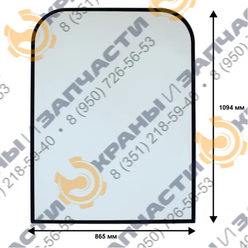 Стекло лобовое верхнее CAT 320, 320GC, 323, 323GC, 336, 336GC Caterpillar