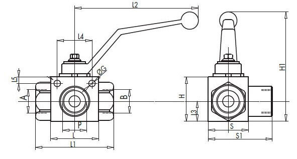 Кран с полусгоном TIM 3/4" прямой (12/48) - купить в интернет-магазине по низкой