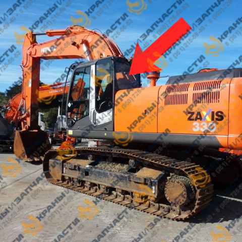 Стекло заднее 4651656 для гусеничного экскаватора HITACHI ZX-330-3, ZX-240-3, ZX-200-3 заказать по оптовой цене с доставкой по всей России и СНГ