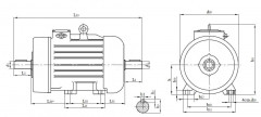 Электродвигатель крановый  МТF-312-6 (IM 1001) 3-й габарит с фазным ротором, 15 кВт, 955 об/мин заказать по оптовой цене с доставкой по всей России и СНГ