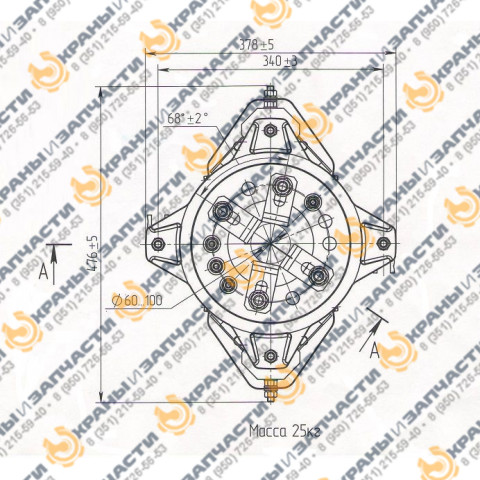 Токоприемник (токосъемник) кольцевой К-3104 заказать по оптовой цене с доставкой по всей России и СНГ