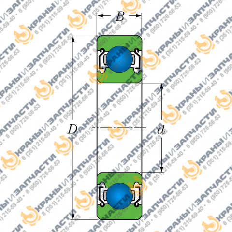 Подшипник 80220 ГОСТ 7242-81 для крана SMK-10.200 (КБ-408.21) и SMK-10.180 заказать по оптовой цене с доставкой по всей России и СНГ