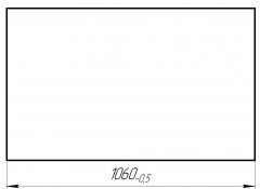 Стекло боковое открывающееся ГПМ-07.002 (1060x655) 6мм кабины козлового крана заказать по оптовой цене с доставкой по всей России и СНГ