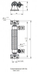 Электросопротивление (0.65 Ом) ОВ65-2030 заказать по оптовой цене с доставкой по всей России и СНГ