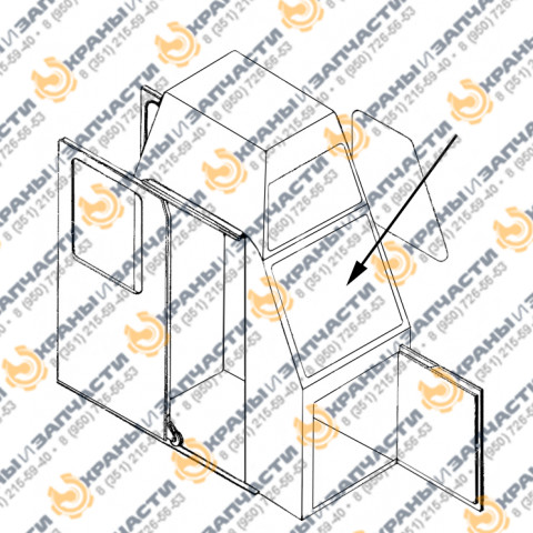 Стекло 23-17010-52, 17-22053-52 для кабины машиниста 23-17000А и кузова 23-22000Б, 24-22000Б железнодорожного крана КДЭ-163, КДЭ-253, КЖДЭ-16, КЖДЭ-25, КЖ-461, КЖ-561, КЖ-661, КЖС-16, КЖ-462, КЖ-562, КЖ-662 заказать по оптовой цене с доставкой по всей России и СНГ