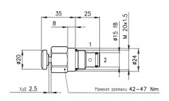 Клапан прямого действия MCD 32/2202-PS 32.011.115 направляющий  заказать по оптовой цене с доставкой по всей России и СНГ