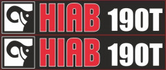 Комплект наклеек для манипулятора Hiab 190Т заказать по оптовой цене с доставкой по всей России и СНГ