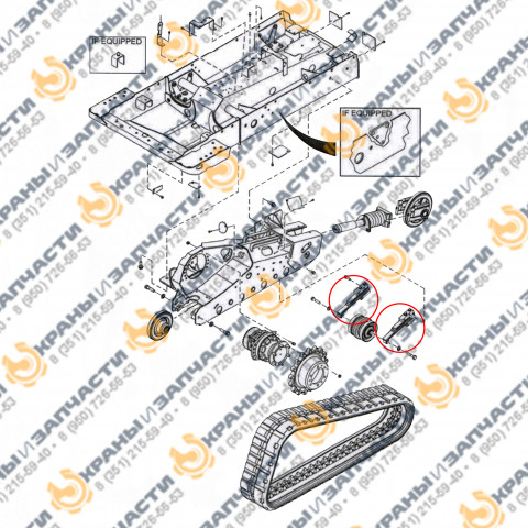 Кронштейн 7150195 катка для погрузчиков Bobcat  заказать по оптовой цене с доставкой по всей России и СНГ