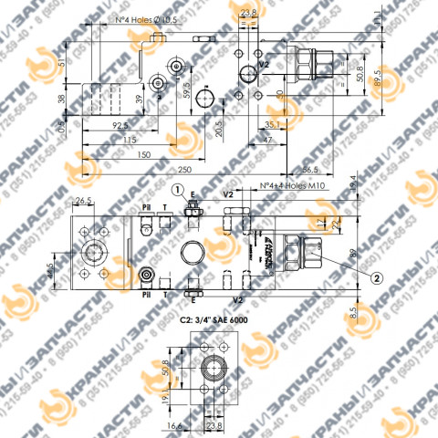 Клапан гидравлический ML000106, MLST-300-AAGR-00-S34-N420 Atlantic fluid tech заказать по оптовой цене с доставкой по всей России и СНГ