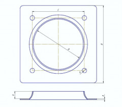 Фланец буфера БР-100