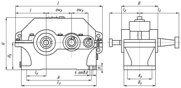 Редуктор 1Ц2У-250-31.5-11КУ1