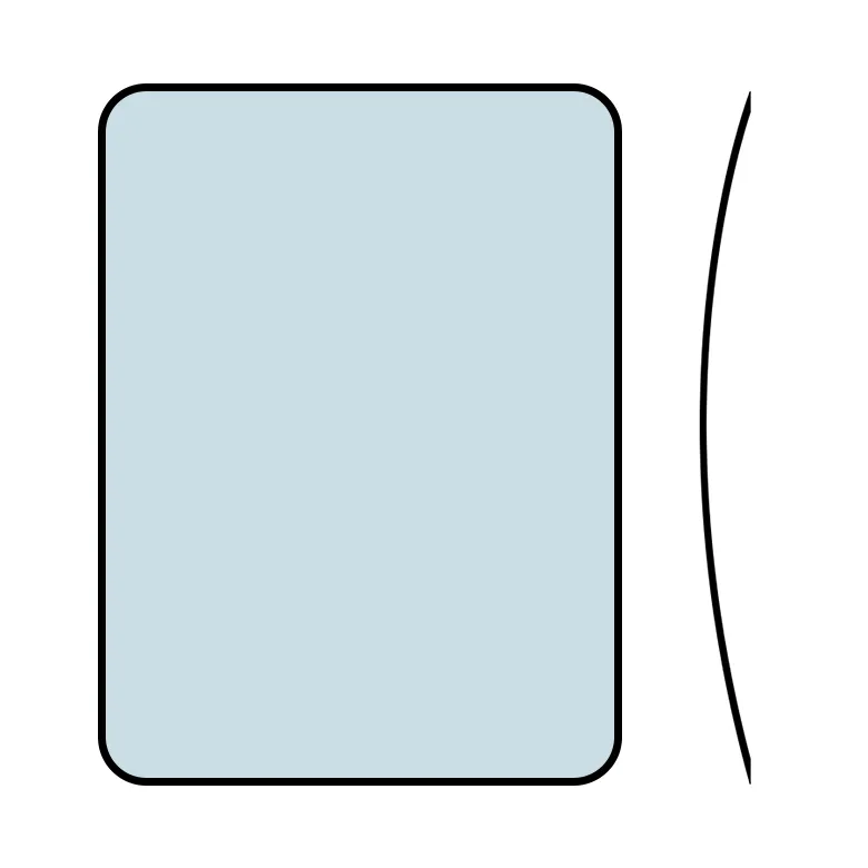 Стекло лобовое триплекс гнутое (1144x822) для автокранов Клинцы, Галичанин (новая кабина) КС-55713-К-4В, КС-65719-1К, КС-55713-1В, КС- 55713-К-3, КС-55729В, КС-65713