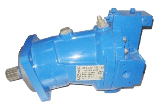Гидромотор 303.3.56.501 аксиально-поршневой регулируемый шлицевой с наклонным блоком