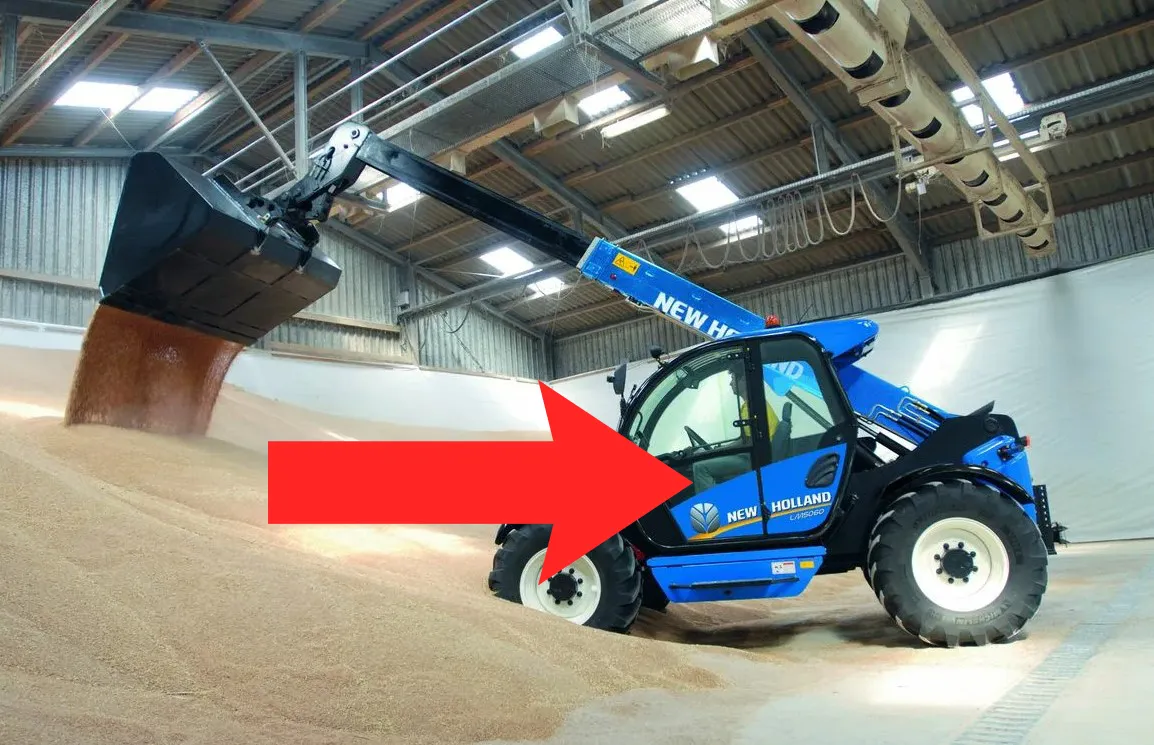 Стекло дверное нижнее (закаленное) для погрузчика телескопического New Holland LM1330, LM1333, LM1340, LM1343, LM1345, LM1440, LM1443, LM1445, LM1740, LM1745, LM5040, LM5060, LM5080, LM732