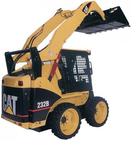 Стекло лобовое правое с шелкографией (закаленное) для мини-погрузчика Caterpillar 216B, 226B, 232B, 236B Series 2