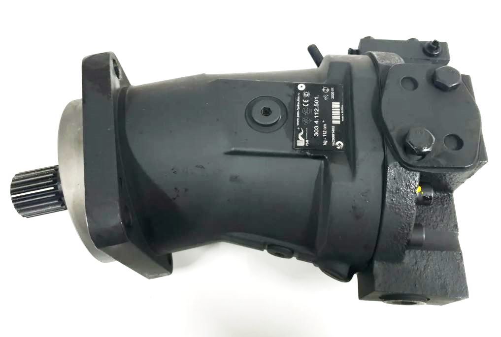 Гидромотор 303.4.112.501.000.5 аксиально-поршневой регулируемый шлицевой с наклонным блоком левого вращения