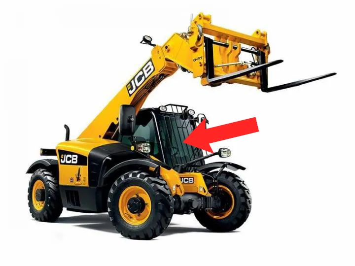 Стекло лобовое (триплекс) для погрузчика телескопического JCB 527-58