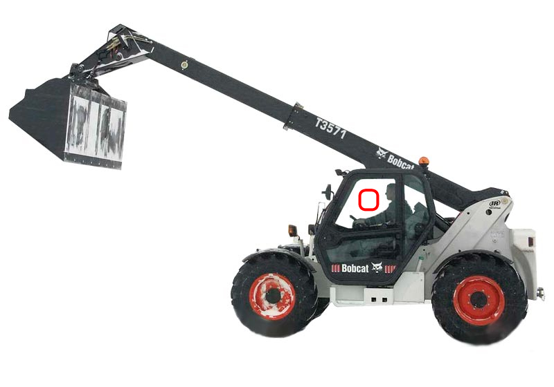Стекло лобовое 6908790 (1055х1000-1) для мини-погрузчиков Bobcat T2250, T3571, T40140, T40170, T35100