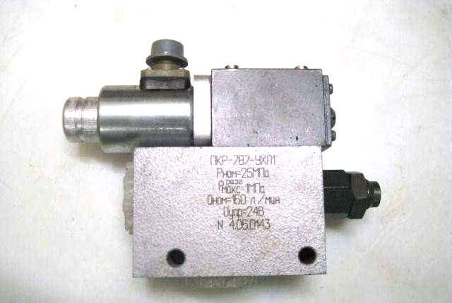 Гидроклапан предохранительный с разгрузкой ПКР-787 автокрана Ивановец