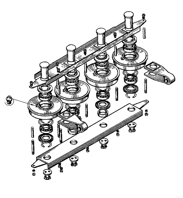 Траверса неподвижная 23-10030 в сборе для железнодорожного крана КДЭ-163, КДЭ-253, КЖДЭ-16, КЖДЭ-25, КЖ-461, КЖ-561, КЖ-661, КЖС-16, КЖ-462, КЖ-562, КЖ-662