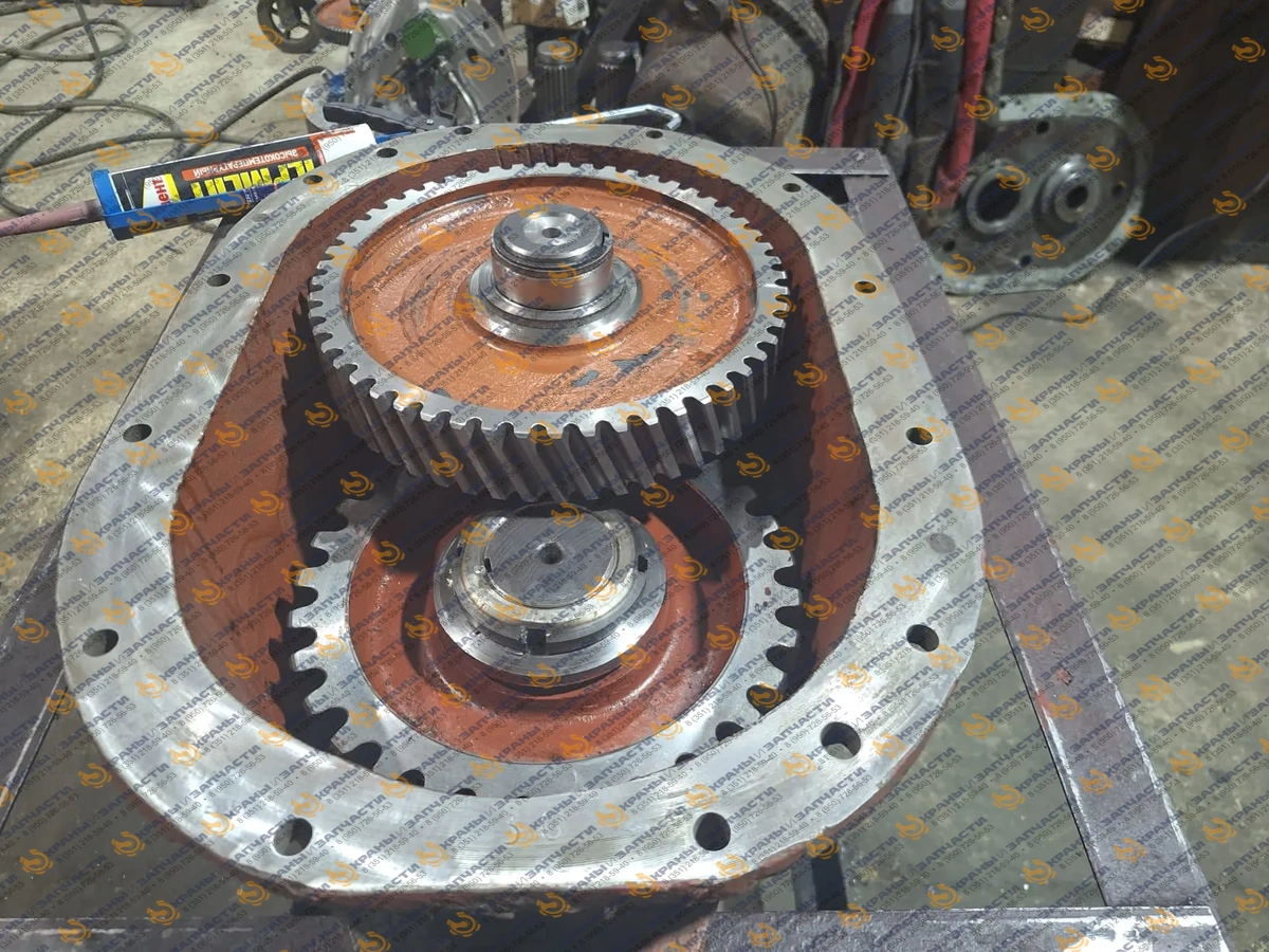 Сборка внутренних частей редуктора