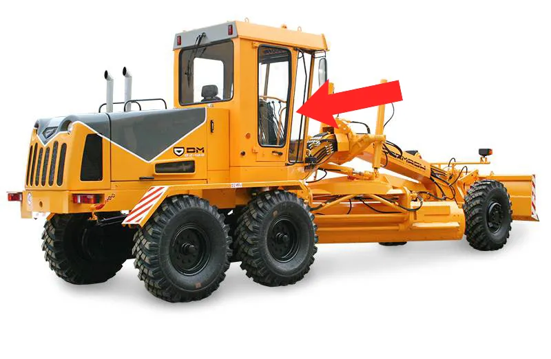 Стекло боковое ГС1803.33.10057 от автогрейдера ДЗ-122Б, ДЗ-122Б-1, ДЗ-122Б-6