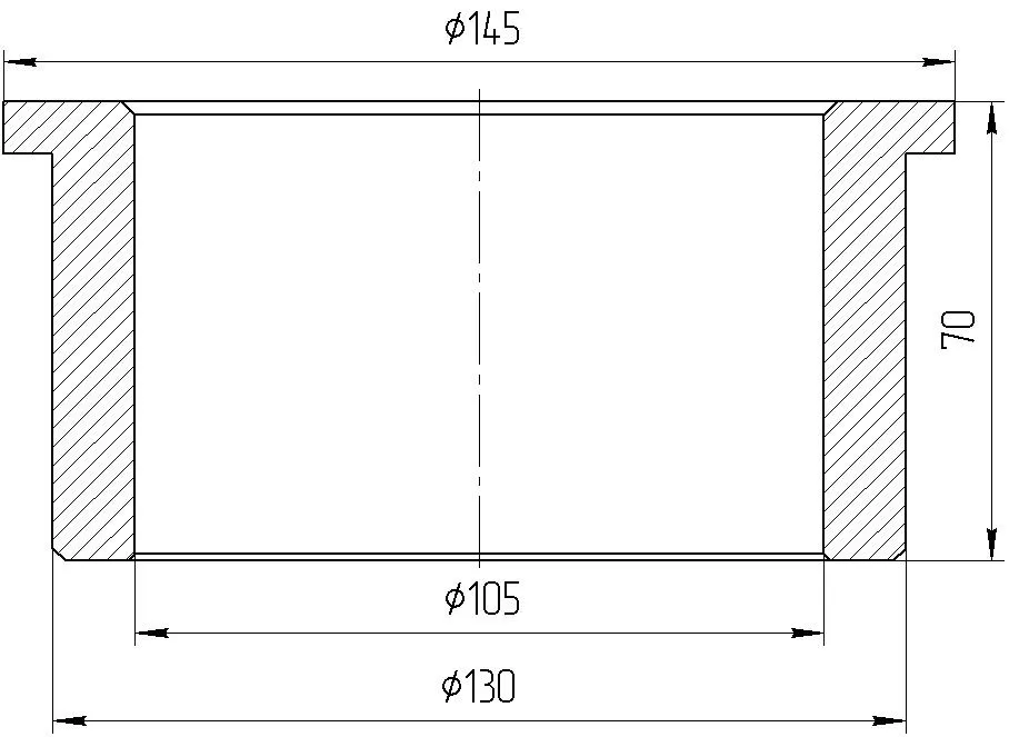Втулка переходная 25.03.00.005 для гусеничного крана ДЭК-251