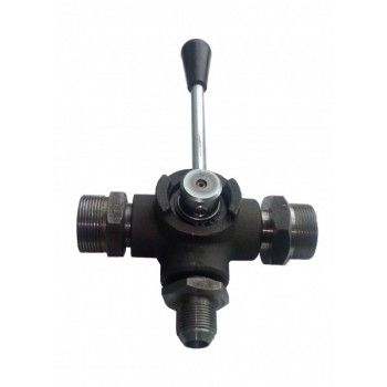 Кран трехходовой КС-45721.87.60.010 автокрана Челябинец КС-45721, КС-55730, КС-55733, КС-55732, КС-65711