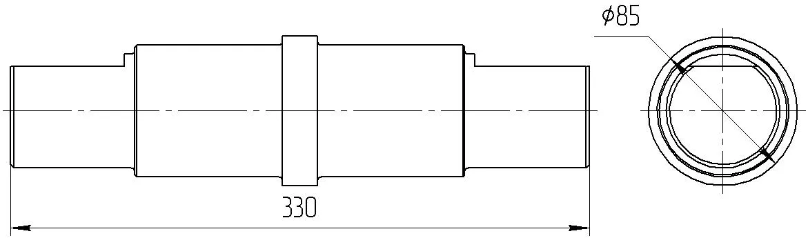 Ось 25.05.00.003 для гусеничного крана ДЭК-251