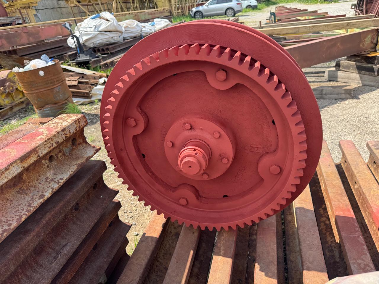 Колесо ходовое 24-1401 d=800 мм козлового крана КК 20-32 с венцом z-70 m-10