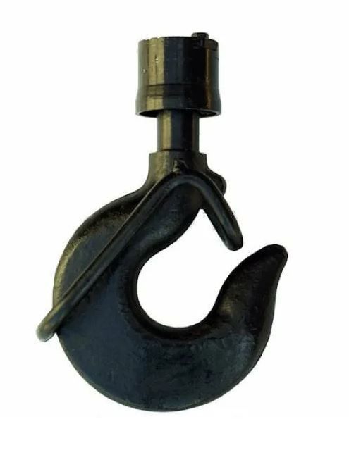 Крюк 19А крановый грузовой в сборе с замком и гайкой