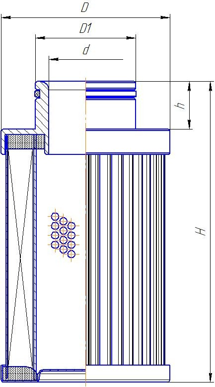 Фильтр гидравлический Donaldson P573784 - чертеж 1