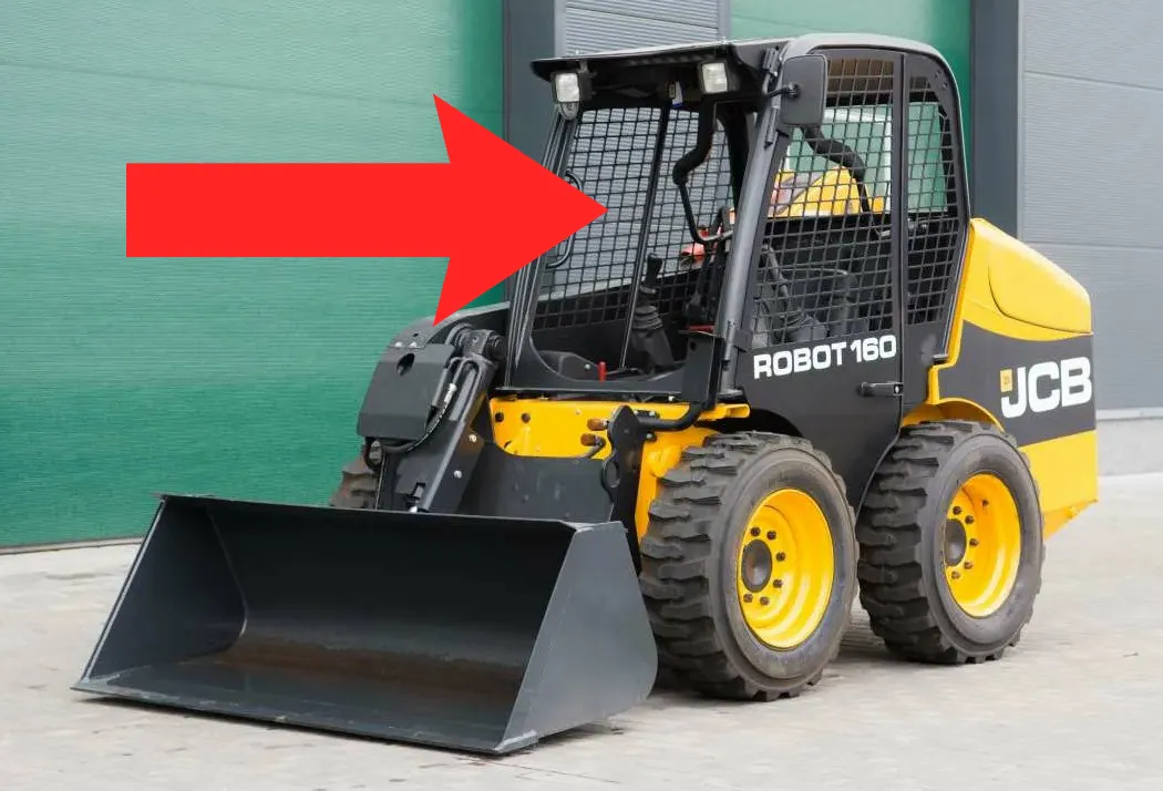 Стекло лобовое (триплекс) для мини-погрузчика JCB 1110Т, Robot 160, 180, 190, 220