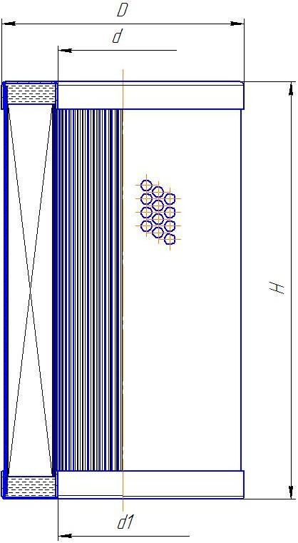 Фильтр масляный Filtrec S510C10 - чертеж 1