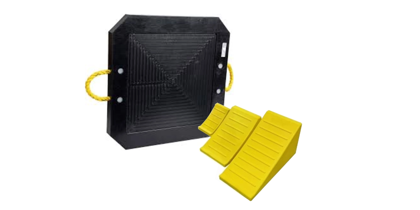 Подкладки под подпятники выдвижных опор, мобильные дорожные настилы, упоры противооткатные