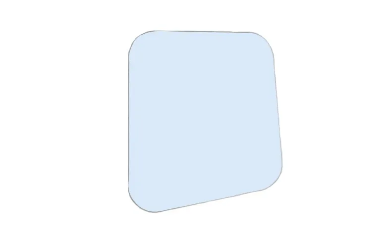 Стекло боковое левое RSG 004 (560х470) для автокрана Челябинец (новая кабина)