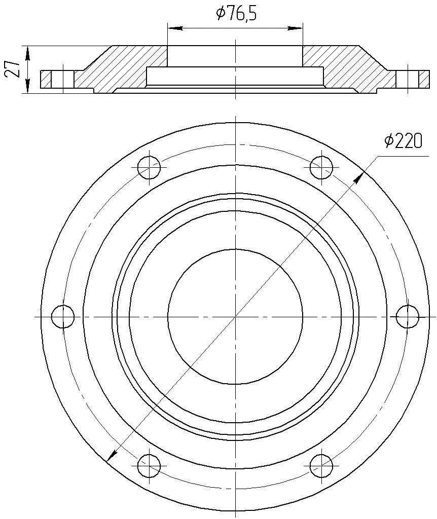 Крышка 25.05.00.007 для гусеничного крана ДЭК-251