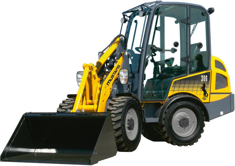 Стекло кузовное правое с отверстиями и шелкографией (закаленное) 203022 для мини-погрузчика Mustang AL306, 506