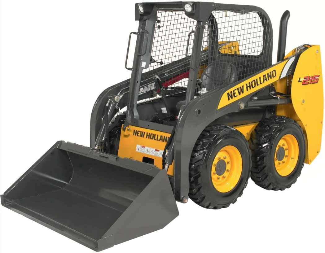 Стекло лобовое с отверстиями под дворник снизу для мини-погрузчика New Holland L215