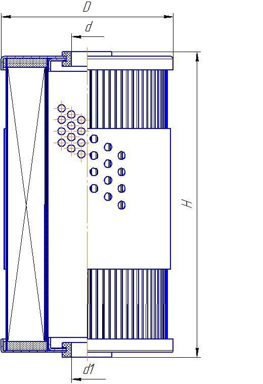 Фильтр топливный Donaldson P502132 - чертеж 1