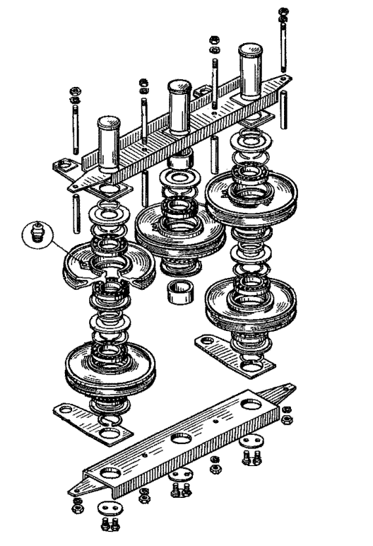 Траверса подвижная (23-10040) в сборе для железнодорожного крана КДЭ-163, КДЭ-253, КЖДЭ-16, КЖДЭ-25, КЖ-461, КЖ-561, КЖ-661, КЖС-16, КЖ-462, КЖ-562, КЖ-662