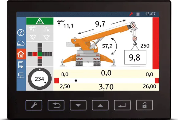 Многофункциональный пульт управления ОГМ240 для телескопических кранов