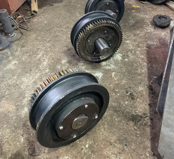 Колесо приводное в сборе КС-12.5.17.01.000А козлового крана КК-16/20 Ремстройдормаш