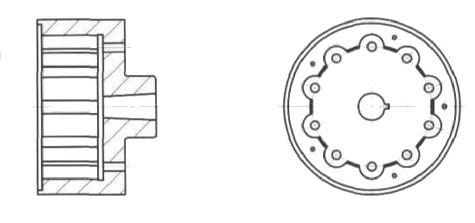 Полумуфта (тележка приводная) КС-12.5/20.17.04.001 козлового крана КК-16/20 Ремстройдормаш