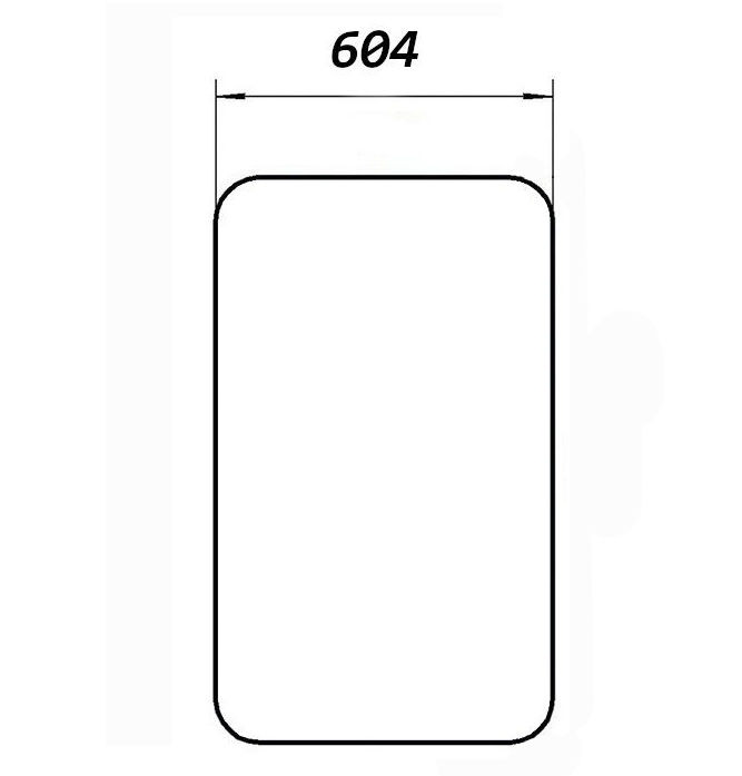 Стекло верхнее КС-3579.58.601К (751х604) для автокрана Машека КС-3579, КС-55727