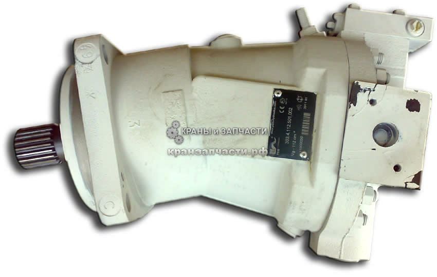 Гидромотор 303.3.112.501.002 (303.4.112.501.002) регулируемый грузовой лебедки автокрана Ивановец КС-45717, Галичанин и Клинцы КС-55713, Челябинец КС-45721, Ульяновец МКТ-25