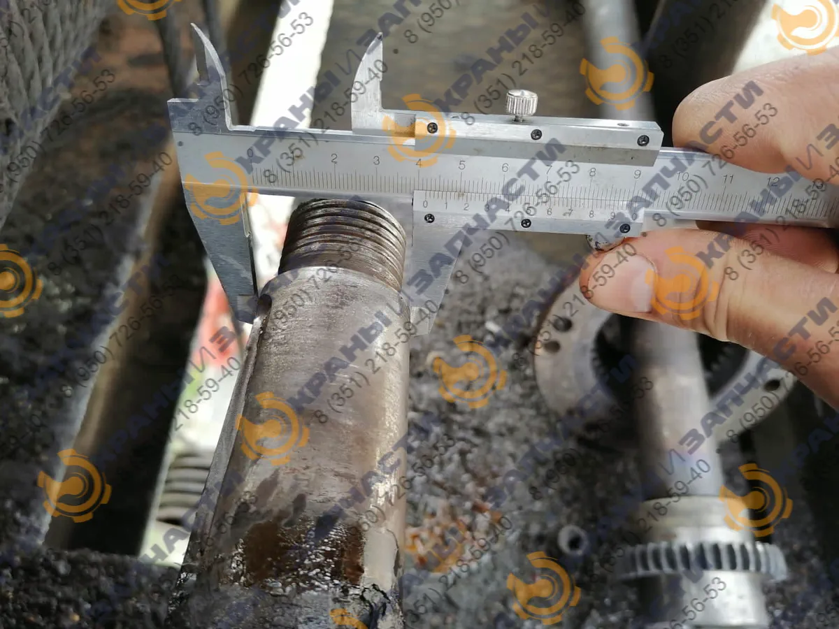 Измерение диаметра фланца