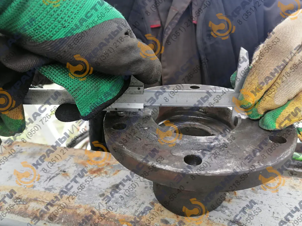 Измерение диаметра фланца